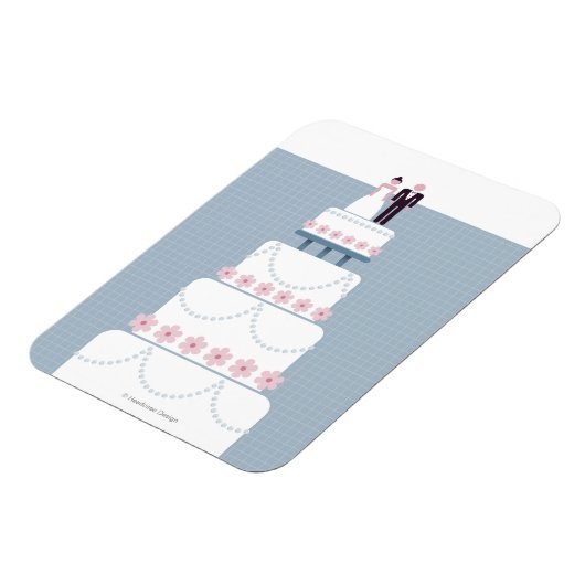 Hochzeitstorte Magnet (Linke Seite)