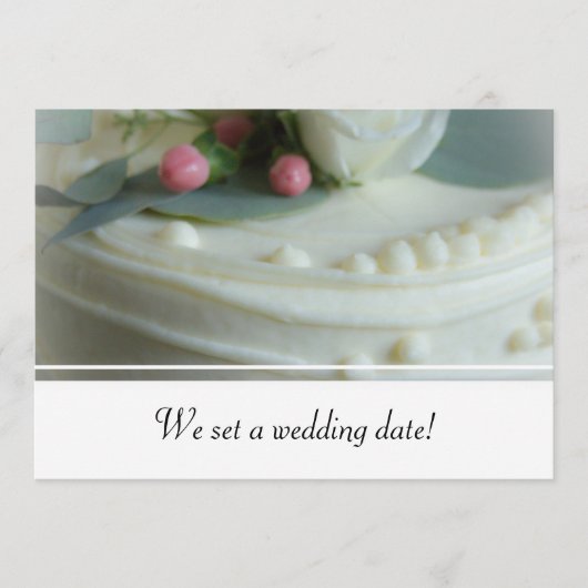 Hochzeitstorte Menükarte (Vorderseite)