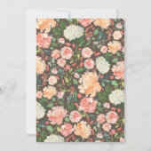 Hochzeitstorte Namen Wasserfarbene Verlobung Einladung (Rückseite)