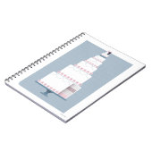 Hochzeitstorte Notizblock (Linke Seite)