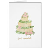 Hochzeitstorte nur verheiratete Karte (Vorne)