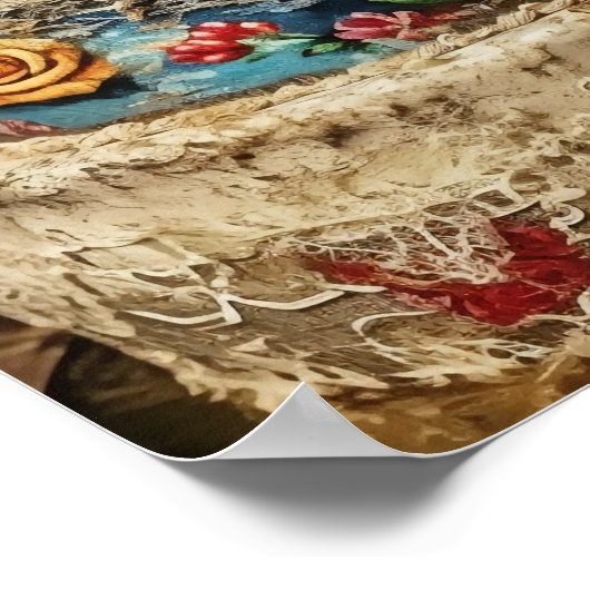 Hochzeitstorte Poster (Ecke)