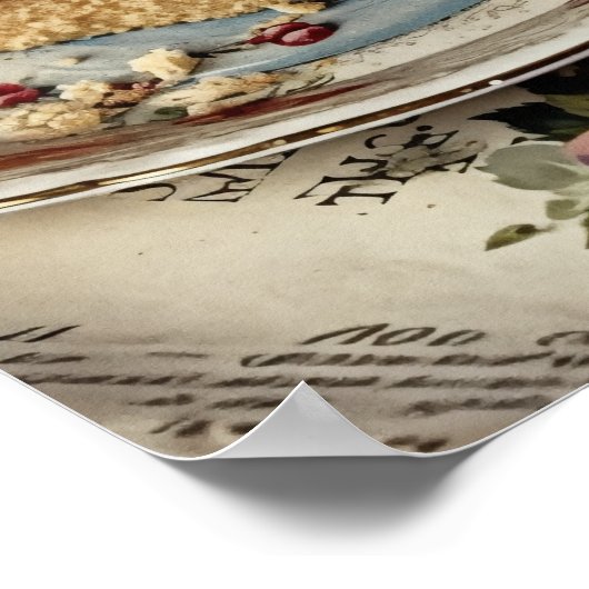 Hochzeitstorte Poster (Ecke)