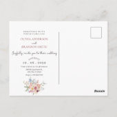 Hochzeitstorte Postkarte (Rückseite)