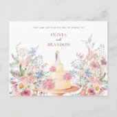 Hochzeitstorte Postkarte (Vorderseite)