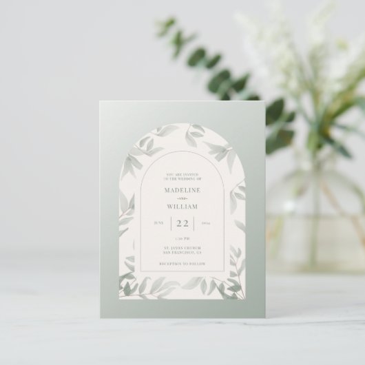 Hochzeitstorte Postkarte (Stehend Vorderseite)