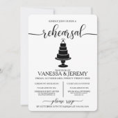 Hochzeitstorte Probe Einladung (Vorderseite)