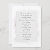 Hochzeitstorte Renewal-rosa Clematis Einladung (Rückseite)