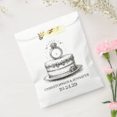 Hochzeitstorte-Ring Geschenktütchen (Versiegelt)