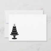 Hochzeitstorte RSVP Karte (Rückseite)