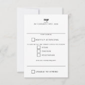 Hochzeitstorte RSVP Karte (Vorderseite)