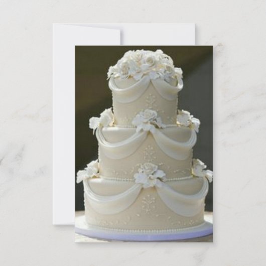 Hochzeitstorte Save-the-Date-Karte Save The Date (Vorderseite)