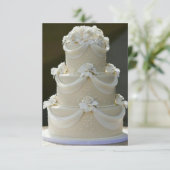 Hochzeitstorte Save-the-Date-Karte Save The Date (Stehend Vorderseite)