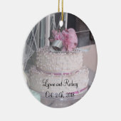 Hochzeitstorte Save the Date Keramikornament (Rechts)