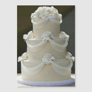 Hochzeitstorte Save the Date Magneteinladung