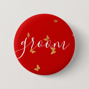 Hochzeitstorte Schmetterlinge Button