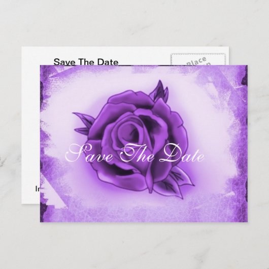 Hochzeitstorte speichern ankündigungspostkarte (Vorne/Hinten)