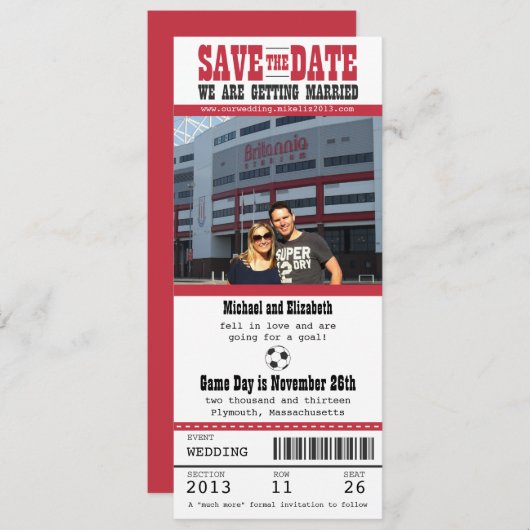 Hochzeitstorte speichern save the date (Vorne/Hinten)