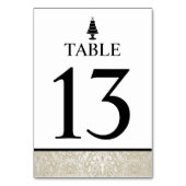 Hochzeitstorte Tischnummer (Rückseite)