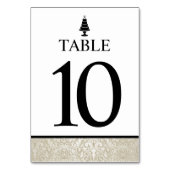 Hochzeitstorte Tischnummer (Rückseite)
