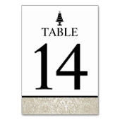 Hochzeitstorte Tischnummer (Vorderseite)