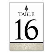 Hochzeitstorte Tischnummer (Vorderseite)