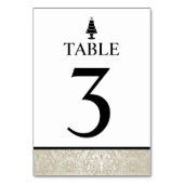 Hochzeitstorte Tischnummer (Rückseite)