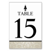 Hochzeitstorte Tischnummer (Rückseite)
