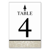 Hochzeitstorte Tischnummer (Vorderseite)