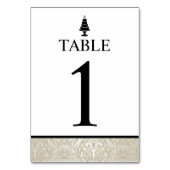 Hochzeitstorte Tischnummer (Rückseite)