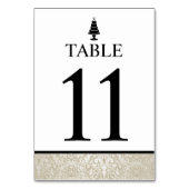 Hochzeitstorte Tischnummer (Vorderseite)