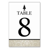 Hochzeitstorte Tischnummer (Rückseite)