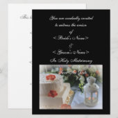 Hochzeitstorte und Lattern Save The Date (Vorne/Hinten)