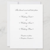 Hochzeitstorte und Lattern Save The Date (Rückseite)