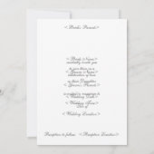 Hochzeitstorte und Lattern Save The Date (Rückseite)
