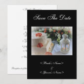 Hochzeitstorte und Lattern Save The Date (Vorne/Hinten)