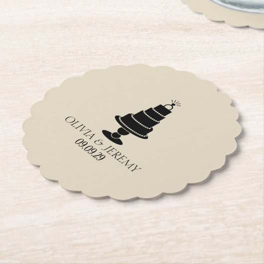 Hochzeitstorte Untersetzer (angewinkelt)