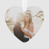 Hochzeitstorte Verheiratete Weihnachten Ornament (Rückseite)