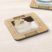 Hochzeitstorte Vintag Untersetzer (Linke Seite)