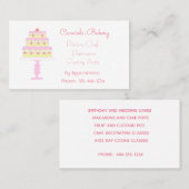 Hochzeitstorte Visitenkarte (Vorne/Hinten)
