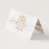 Hochzeitstorte Visitenkarten (Vorderseite)