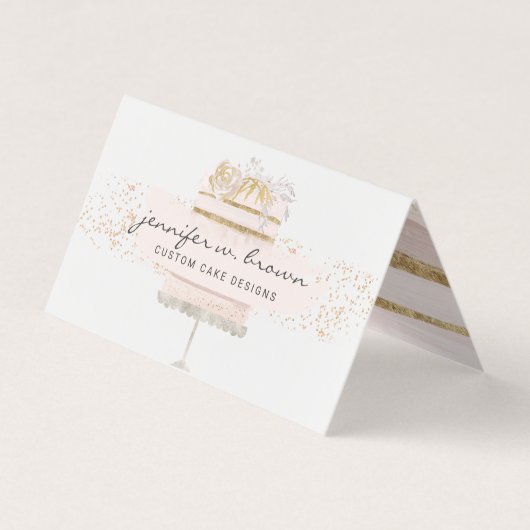 Hochzeitstorte Visitenkarten (Vorderseite)