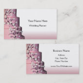 Hochzeitstorte-Visitenkarten Visitenkarte (Vorne/Hinten)