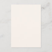 Hochzeitstorten Geschäft Begleitkarte (Rückseite)