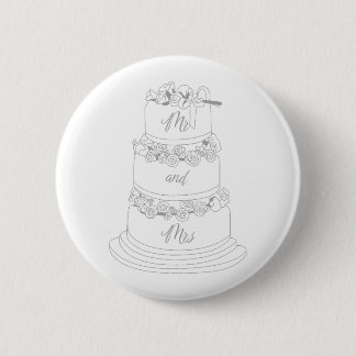 Hochzeitstortendesign Mr & Mrs Button