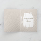 Hochzeitstrände im Sand mit Surf und Namen Karte (Innenseite)