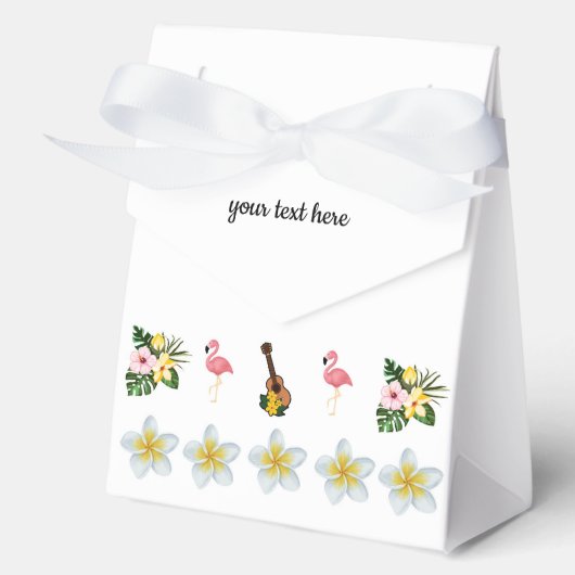 Hochzeitstrandstrand Tropischer Sommer Gefälligkei Geschenkschachtel (Vorderseite)