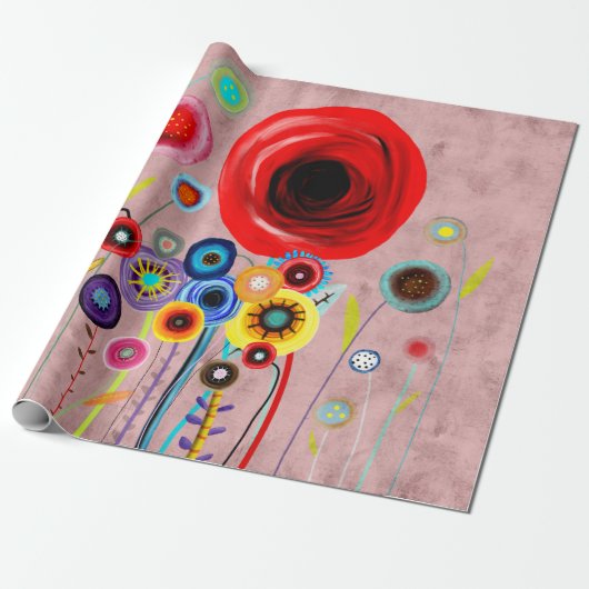 Hochzeitstraum Vintag Geschenkpapier (Ungerollt)