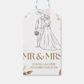 Hochzeitstüte Geschenkanhänger (Rückseite)