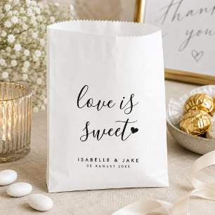 Hochzeitstüten Love is Sweet Treat Candy Bag Geschenktütchen